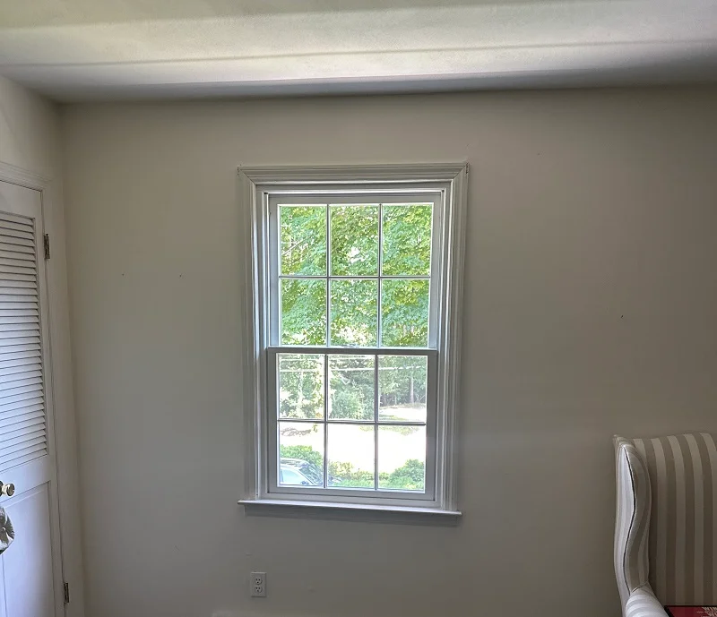 Interior finished view of an Andersen 400 Series casement in Southport,CT